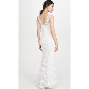 Marchesa notte wedding gown size 4 NEW floral applique